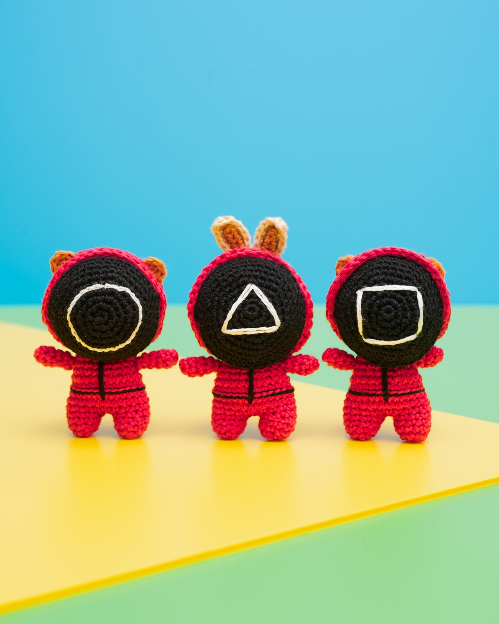 Masked Bearys Amigurumi Pattern & Kit