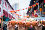 tiny rabbit hole bunny kam orange mandarin chinese new year cny 2020 kam crochet amigurumi safety eyes stuffing leaves