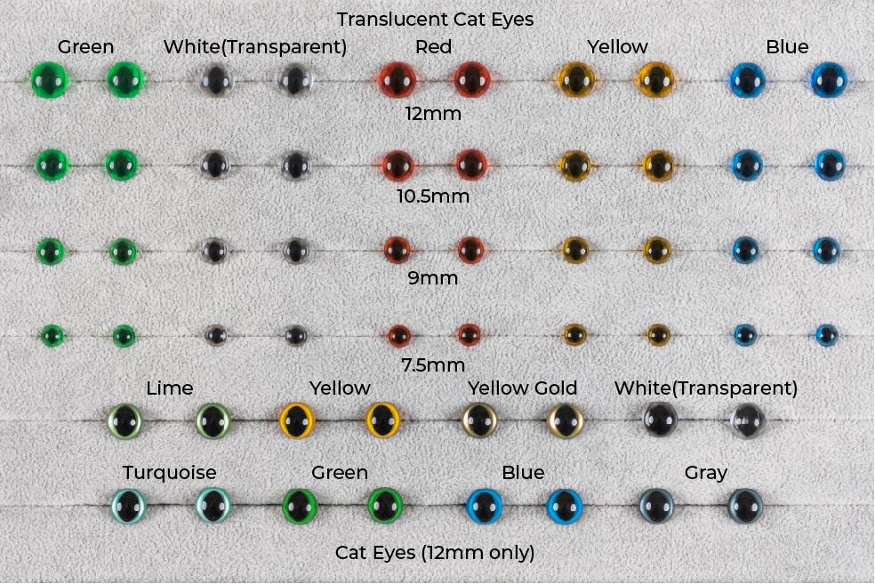 Tiny Rabbit Hole Coloured Cat Safety Eyes
