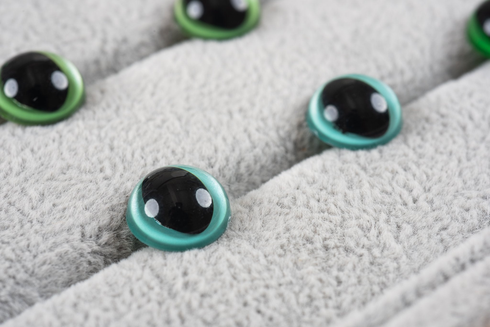 Tiny Rabbit Hole Turquoise Cat Safety Eyes