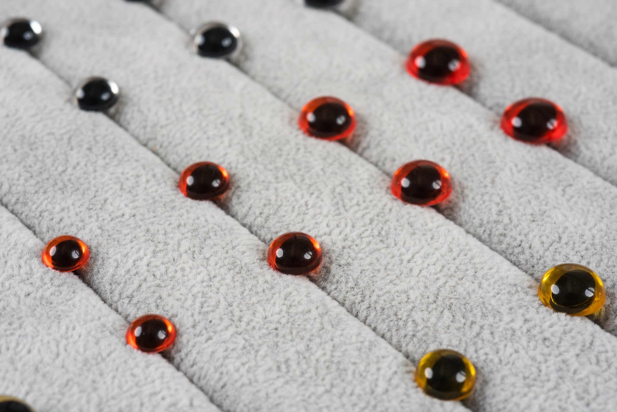 Tiny Rabbit Hole Translucent Red Cat Safety Eyes