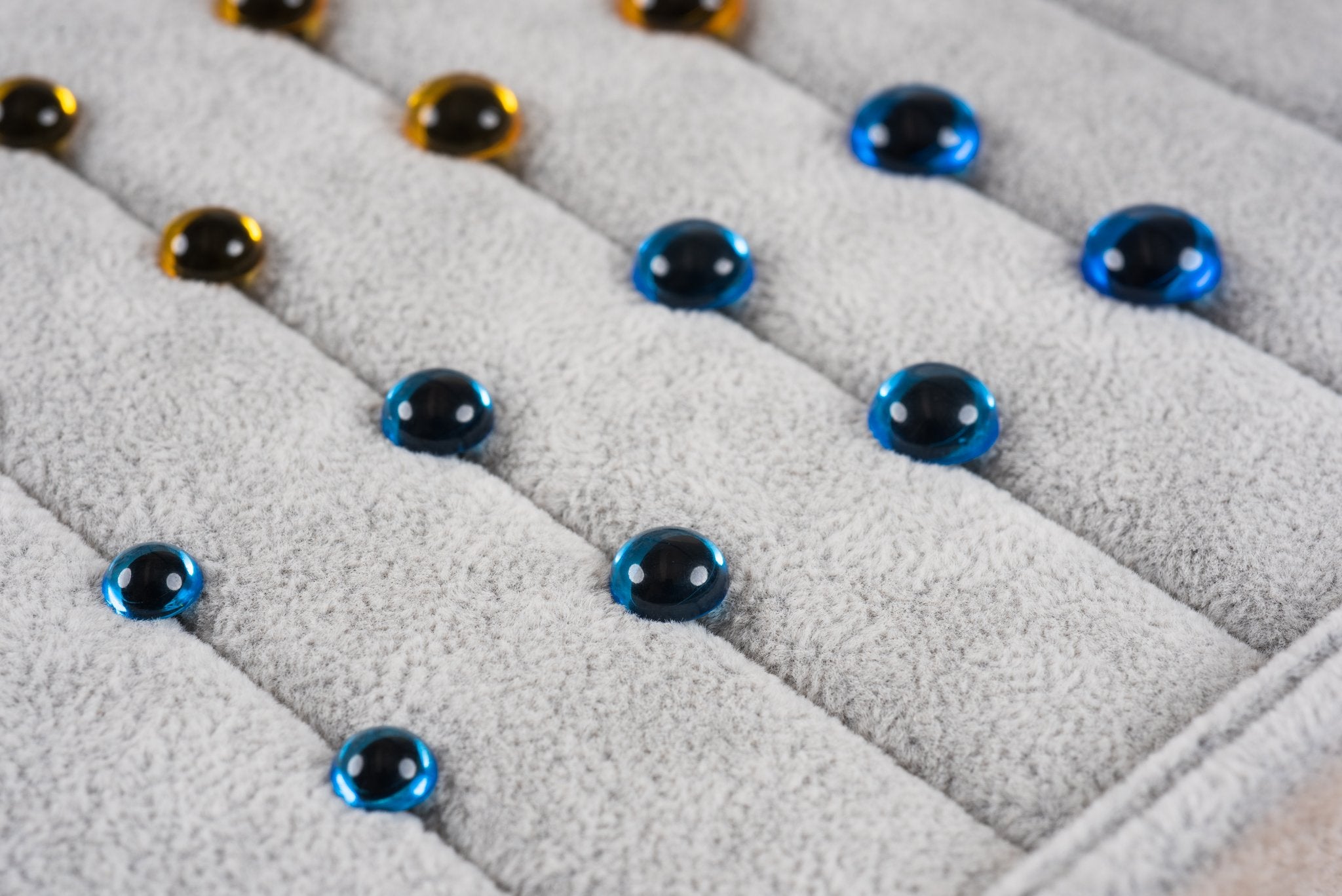 Tiny Rabbit Hole Translucent Blue Cat Safety Eyes