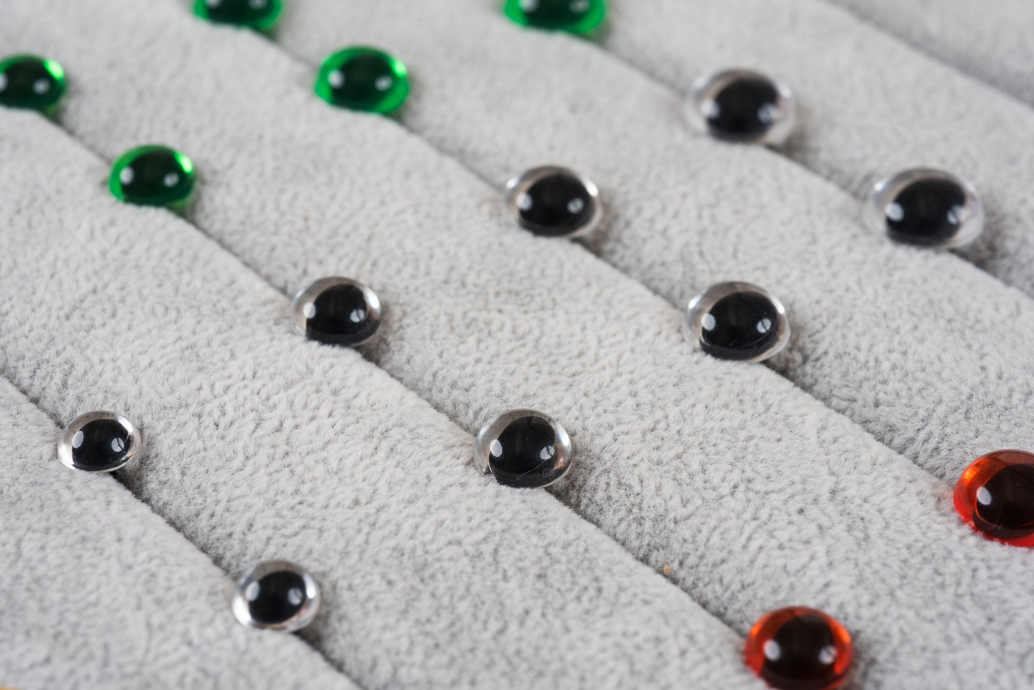 Tiny Rabbit Hole Translucent White Transparent Cat Safety Eyes