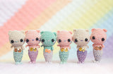 Mia the Mermeow Amigurumi Pattern & Kit