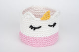 unicorn basket wonderland amigurumi crochet basket practical tea carrot bunny rabbit workshop crochet singapore