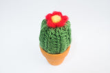 Tiny rabbit hole - craft green crochet knit knit cactus amigurumi ceramic clay pot