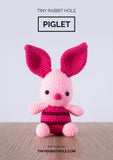 Small Pig from W Amigurumi Pattern & Kit