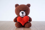 tiny rabbit hole - crochet knit mr brown from line amigurumi crochet pattern 